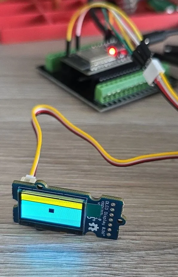 Two squares on the screen