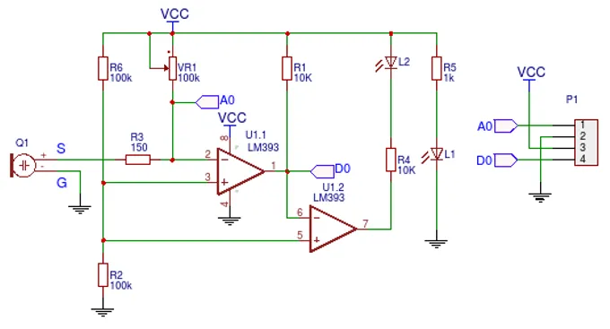 KY-037 module schematic