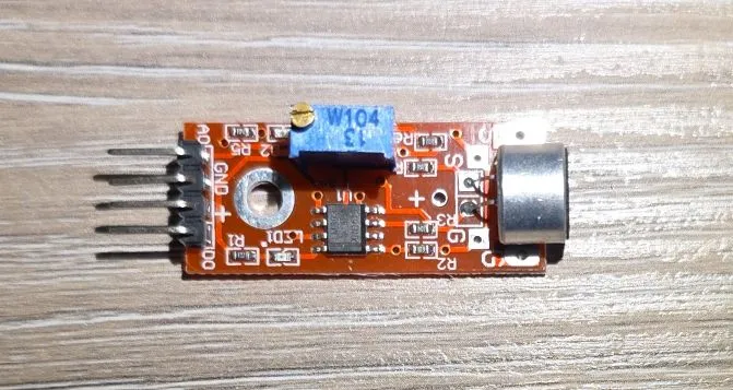 Photo of the sound sensor